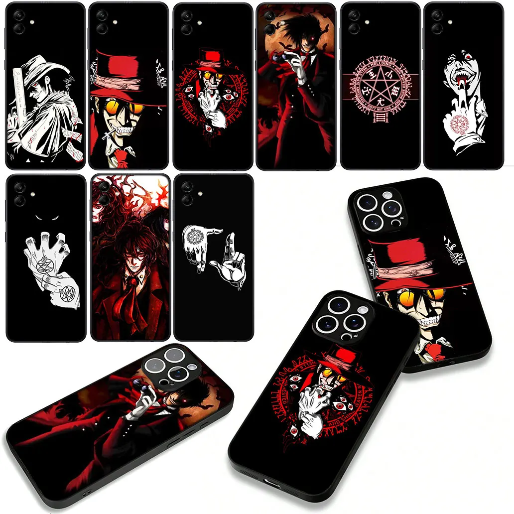 Мягкий чехол Alucard Hellsing для OPPO A80 A40 A60 A38 A79 A16 A17 A58 A78 A94 A95 A57 A15 A96 A74 A53