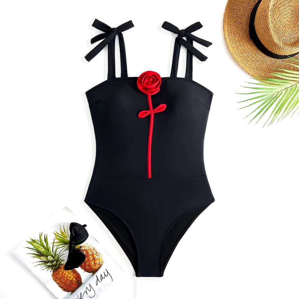 SUNSIREN сексуальный женский купальник с 3D цветком цельный купальный костюм