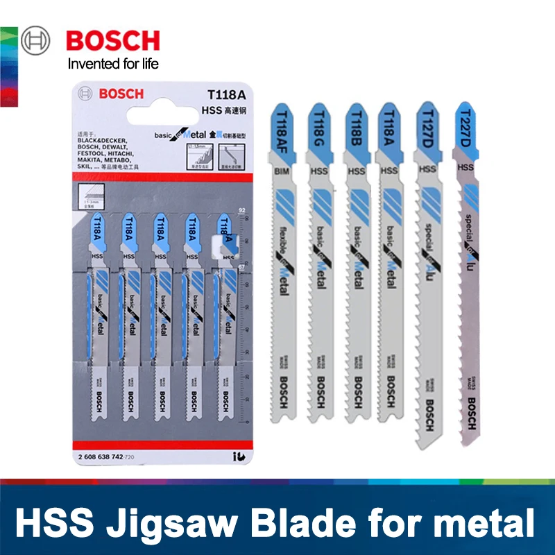 Ножовочное полотно Bosch для резки металла, ножовочное полотно, пильный диск T118A T118B T118G