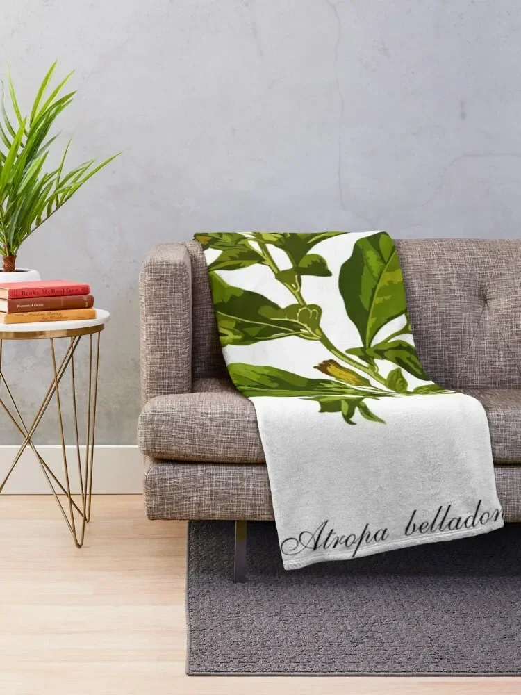 Черный смертельный ночной абажур (Атropa Белладонна) Одеяло Роскошные