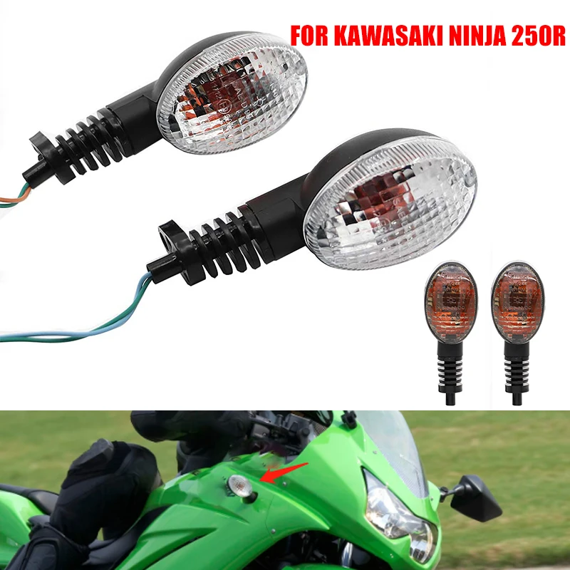 

For Kawasaki Ninja 250 Turn Signal Indicator Light Blinker Motorcycle EX250R KLX250/S/SF KLX 300/250/230/150/125/L Vulcan S 650