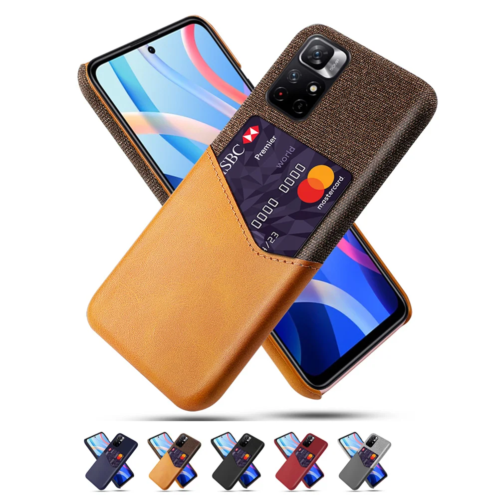 

Credit Card Case Soft Cloth Fabric Case For Xiaomi Redmi Note 11 10 10S 9 Pro MAX 9T 9S 8 7 Pro Redmi 9 9A K40 K30 K20 Pro Coque