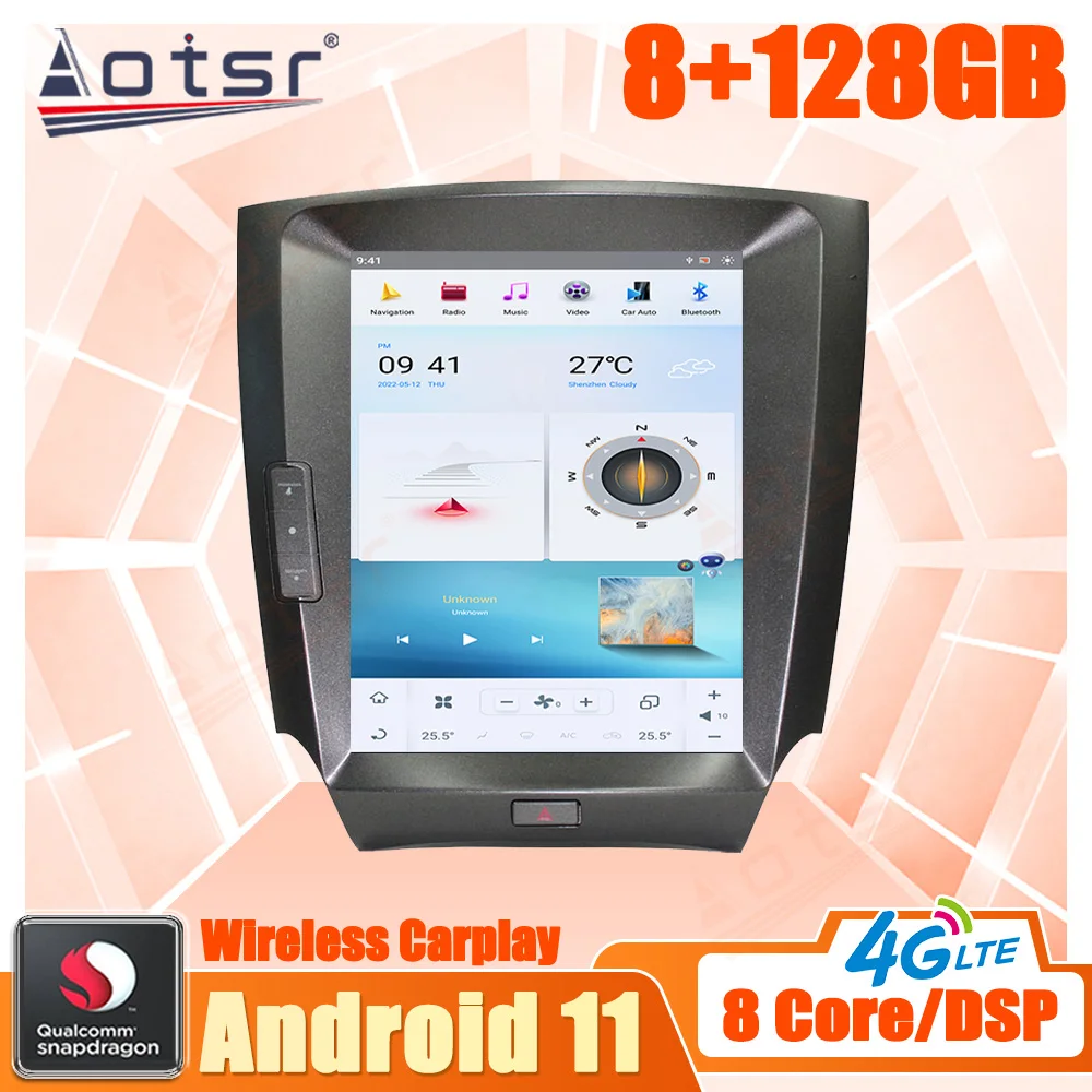 

Android For Lexus IS200 IS250 IS300 IS350 2006 - 2012 Car Multimedia Radio Stereo Player GPS Navi Head Unit Qualcomm Snapdragon