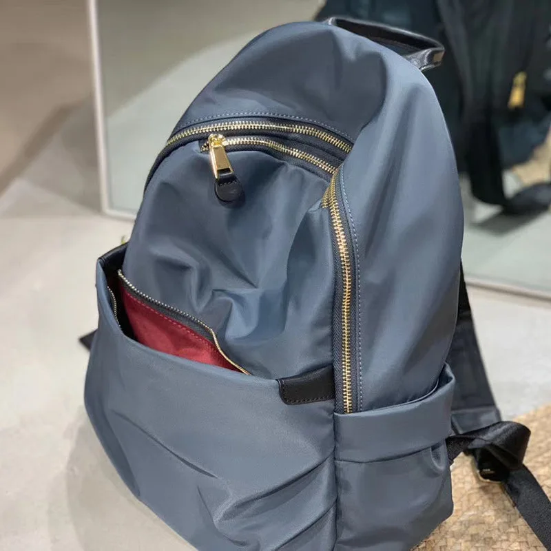 Women Bag European American Nylon Cloth Solid Color Backpack Anti-theft Girl Office Outdoor Travel Mini Storage Bag Mochila
