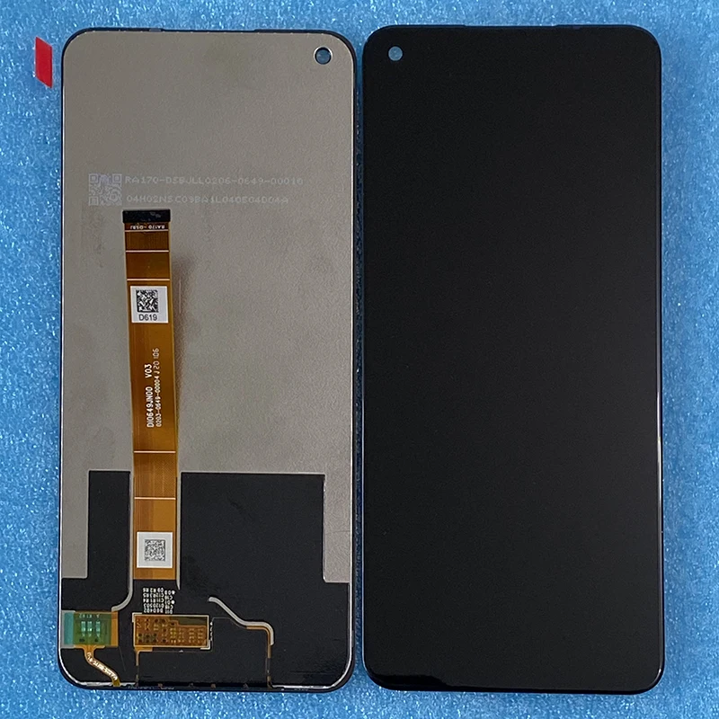 

6,5 оригинальный для Realme Narzo 30 5G RMX3242, ЖК-дисплей, рамка, сенсорная панель, дигитайзер для Realme Narzo 30 Pro 5G RMX2117