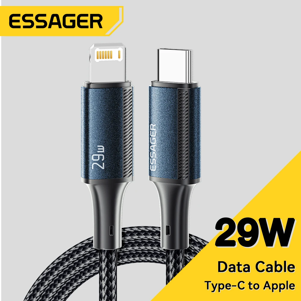 Кабель Essager USB C для IPhone 14, 13, 12, 11 pro Max, 8 Plus, 20 Вт