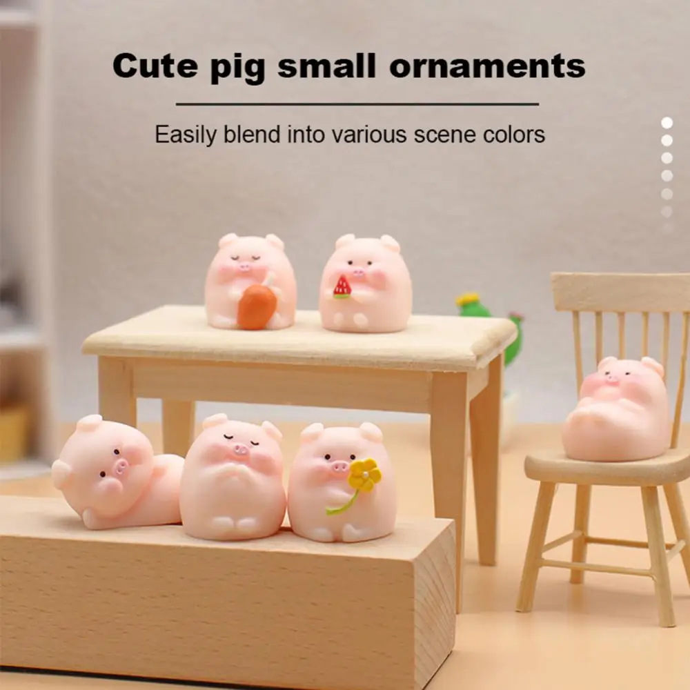 

Car Doll Cartoon Cute Pig Decoration Car Interior Decoration Cute Creative Gift Tabletop Ornament Resin Small Pig Ornaments