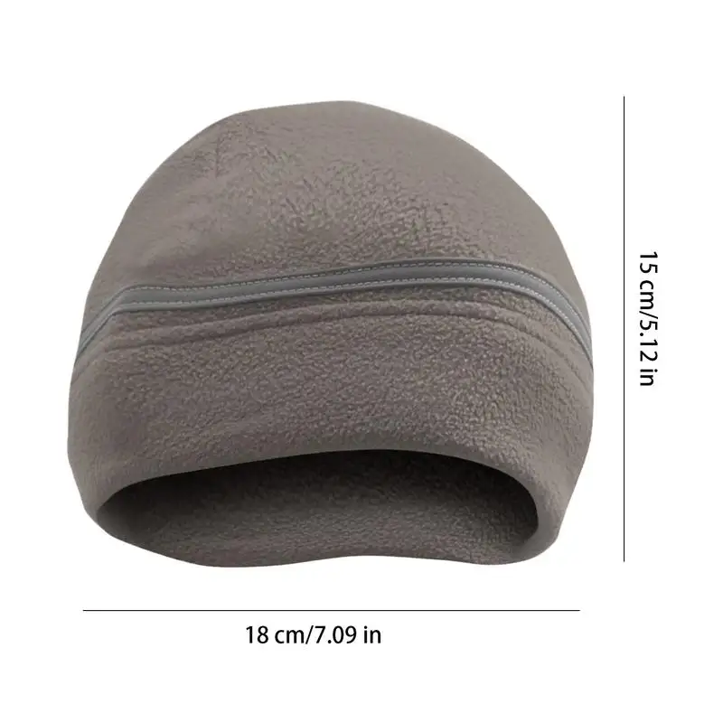 Светоотражающая теплая шапка зимняя унисекс с высокой видимостью манжетами