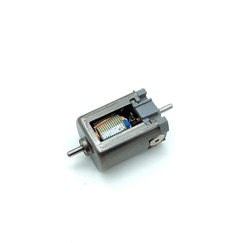 Фото Миниатюрный высокоскоростной электродвигатель 010 DC 15 мм для DIY RC HO слот-каров, железнодорожных моделей, 6В 9В 12В, 21000 об/мин, двойной вал 1,5 мм №3
