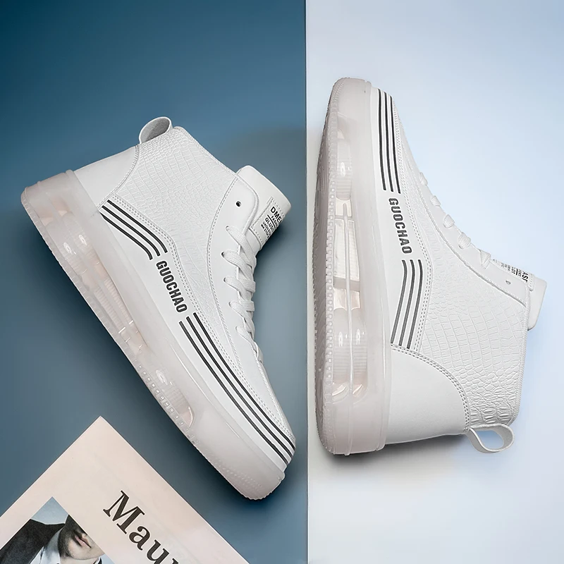 

Новинка, осенне-зимняя спортивная обувь, высокие однотонные высококачественные мужские повседневные ботинки