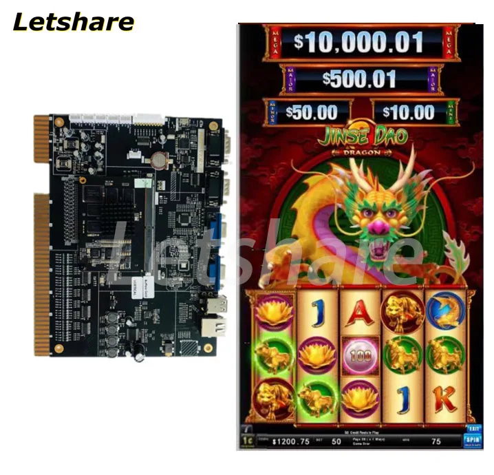 

Jinse Dao 4 in 1 Dragon Jackpot Coin Operated Slot Game Machine Smart Board Kit