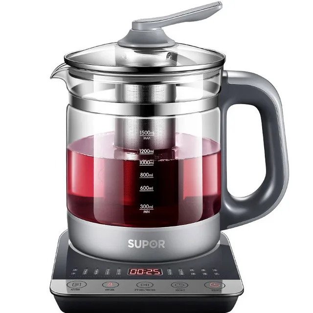 

Home appliance 220V 1.5L Electric Automatic Health Preserving Pot Glass Multi Cooker Electric Kettle Water Boiling Machine Desse