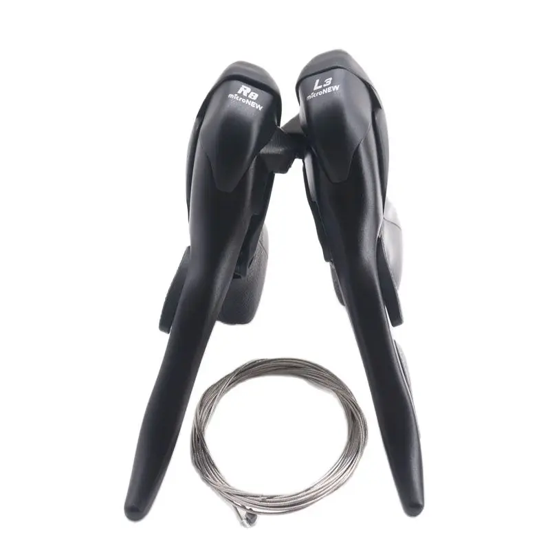 

Micronew 3x8 speed Triple Road Bike Shifters Lever Brake Road Bicycle Compatible for shimano Derailleur