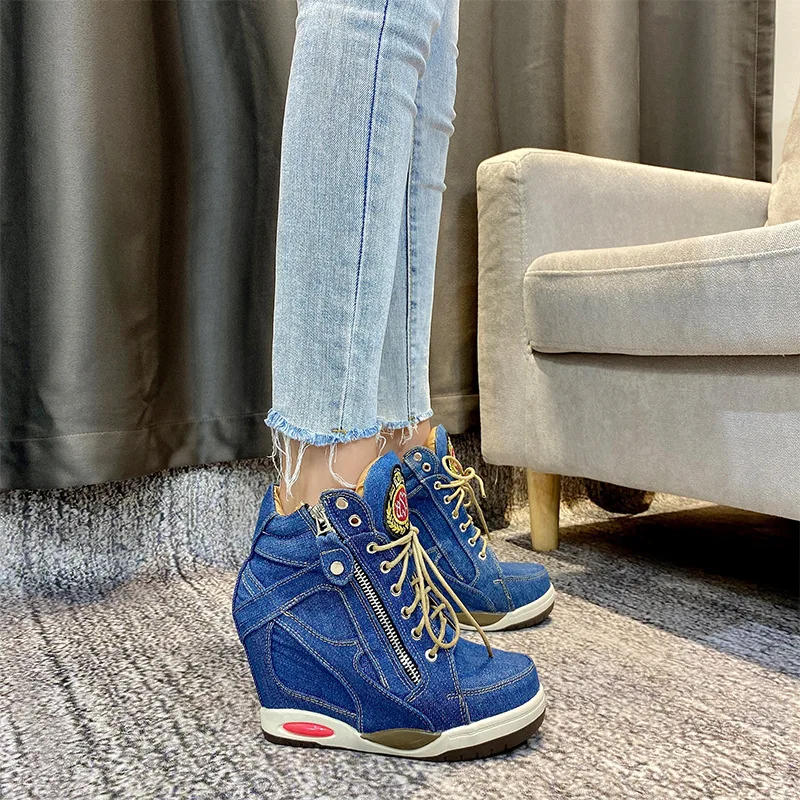 

Women's Shoes Platform Clogs Super High PU Fabric Rubber Wedges Basic Cotton Women's Shoes Platform Clogs High PU Cotton Fabric