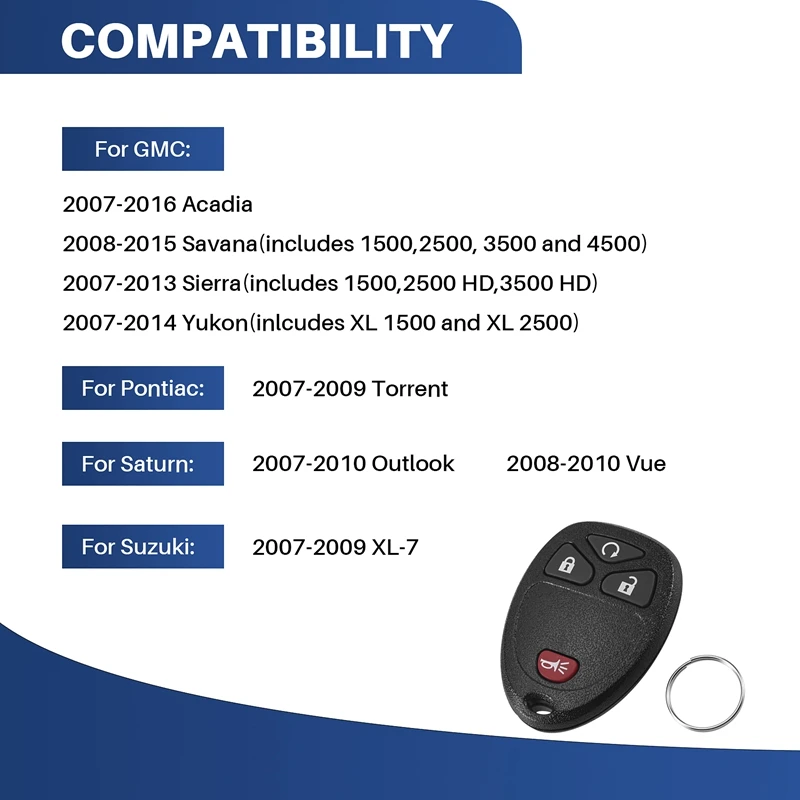 Брелок бесключевого доступа пульт дистанционного управления для Chevy Silverado подачи