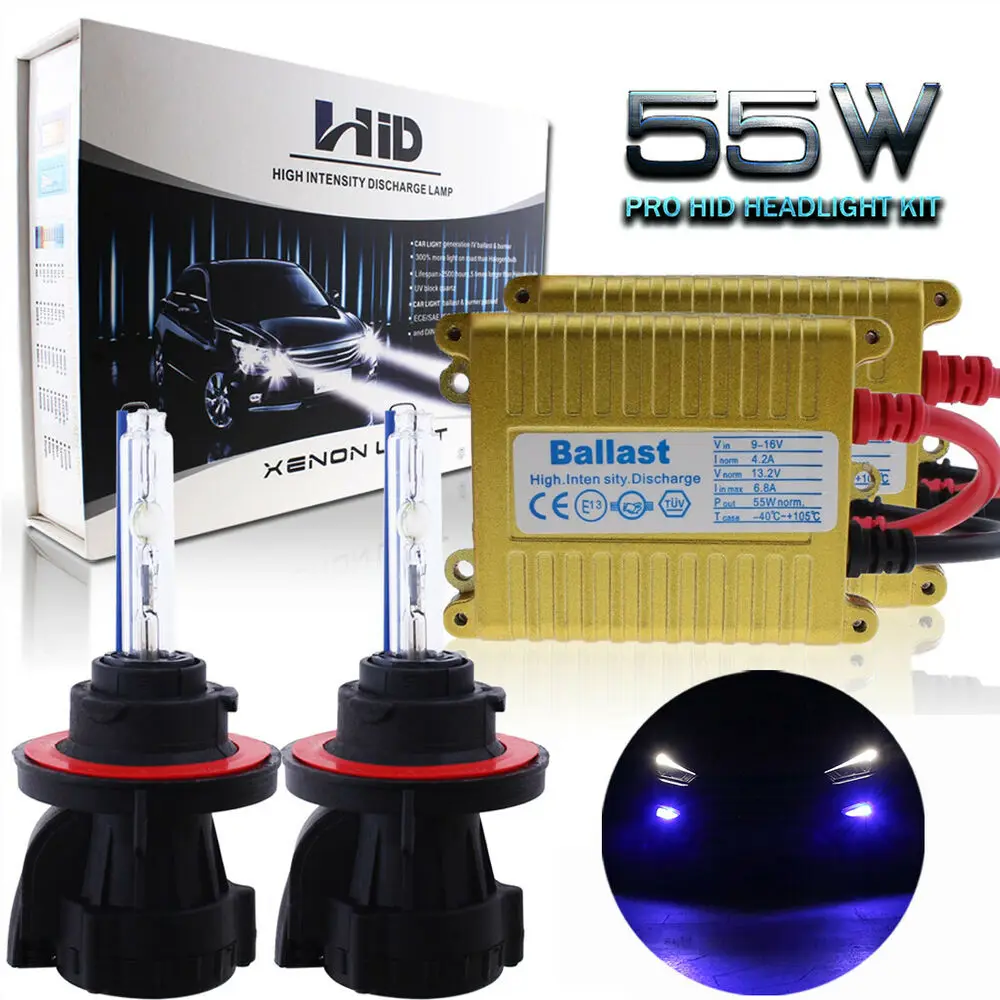 

55W H13 Bi-Xenon Hid Headlight Bulbs Kit For Ford F-250 F-350 2005-2016 30000K