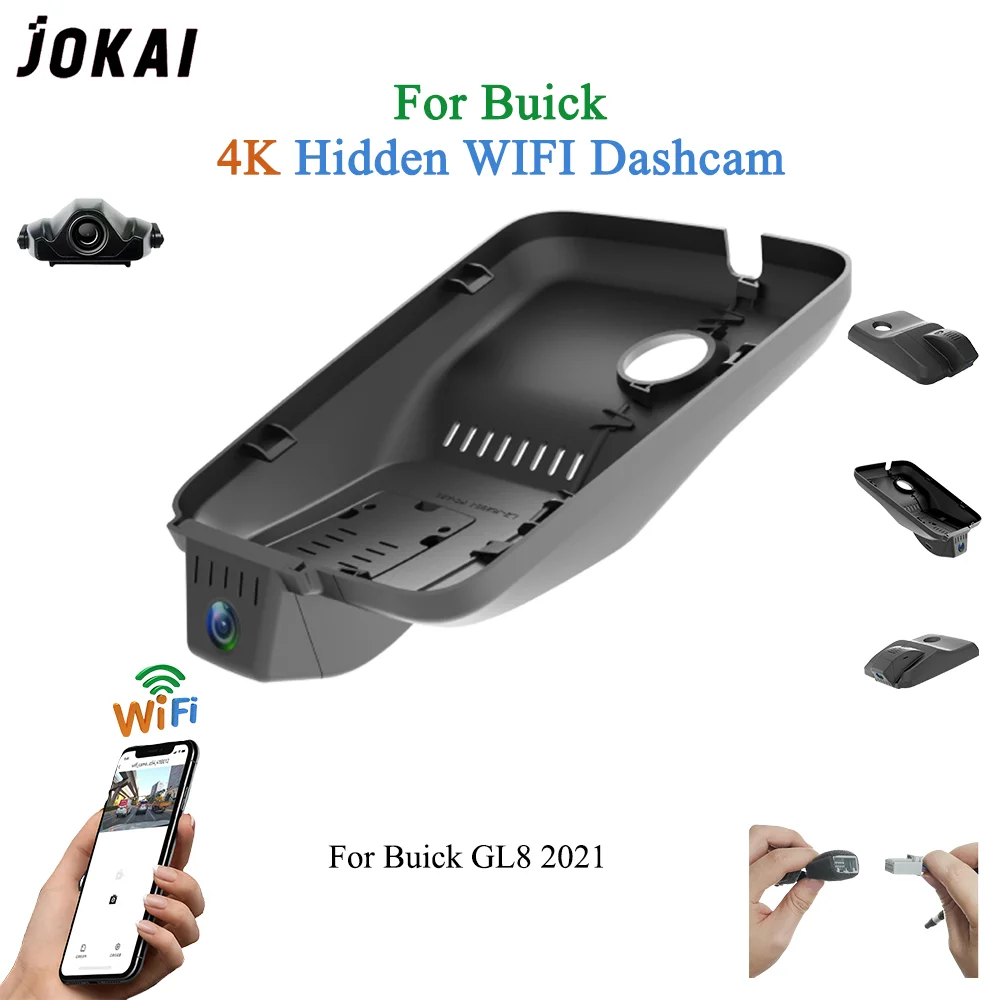 For Buick GL8 2021 Front and Rear 4K Dash Cam for Car Camera Recorder Dashcam WIFI Car Dvr Recording Devices Accessories