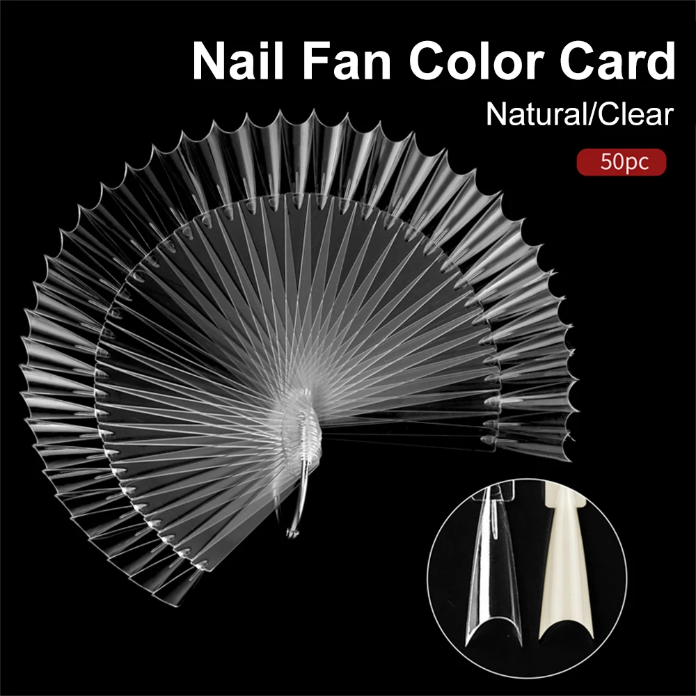 

False Tips Sharp Practice Nail Color Card Display Chart 50pcs Nail Art Display Sticks Swatches Diy Nails Manicure Tool