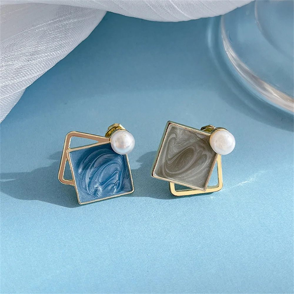 Новые яркие серьги в европейском и американском стиле роскошные женские синем