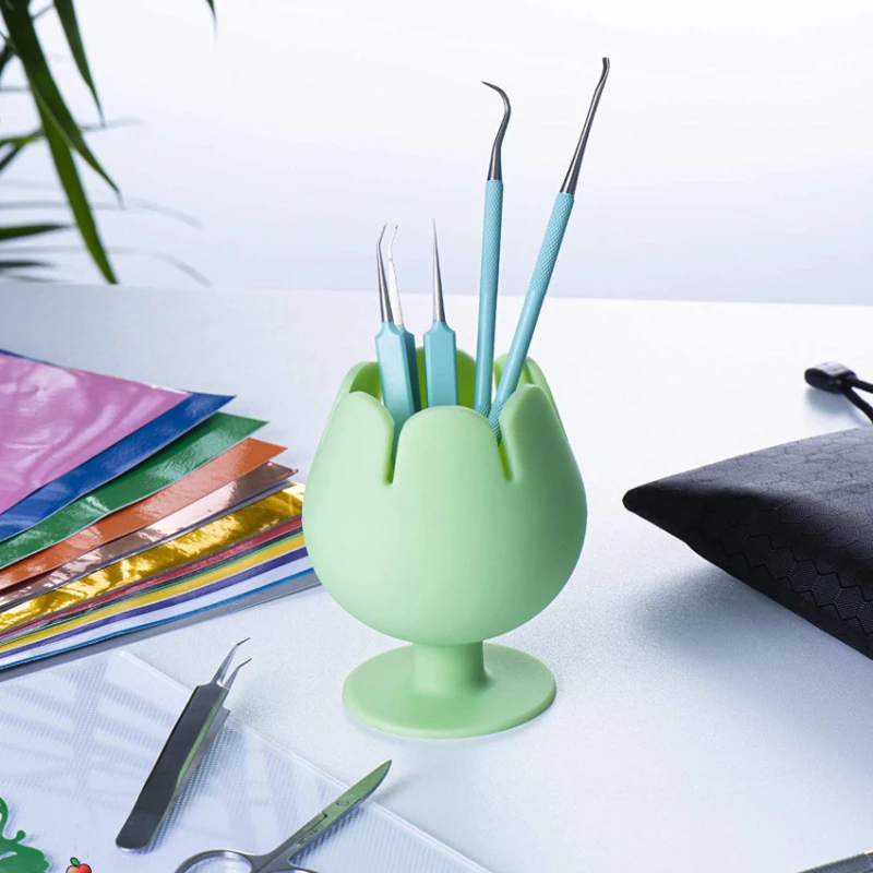 

Silicone Sundries Storage Boxes Suction Cup Waste Collector Flower Collection Ball DIY Handicraft Organzier Home Accessires