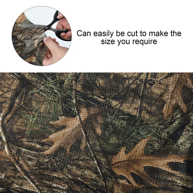 

Single Camouflage Mesh Fabric shade Net Camo-net Garden Home Decoration Fence Shade 1.5M Wide Awning Cover Hunting Accessory