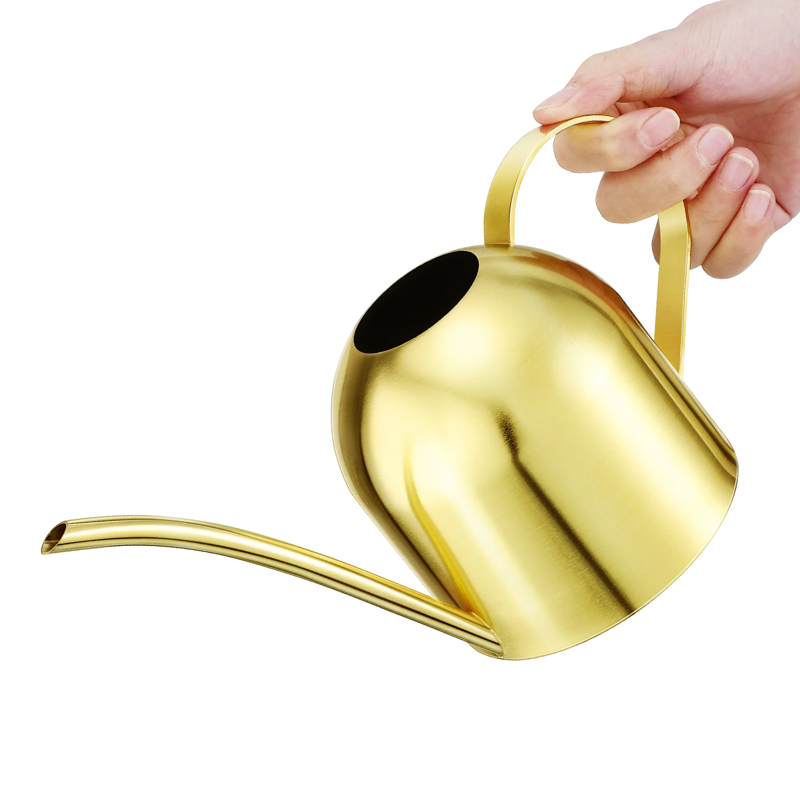 

Watering Can Indoor Plantstainless Steel Garden Metal Spoutgold Withlarge Capacity House Mister 1000Ml Pot Bonsai
