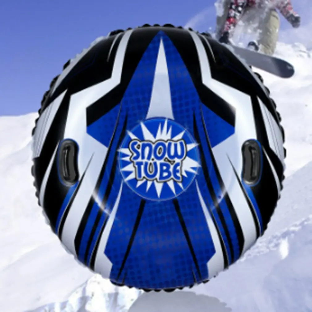 

New Snow For Winter Inflatable Floated Skiing Ring With Handle Durable Snow Sled Tire Tube Kid Ski Outdoor Sports Supplies #T4G