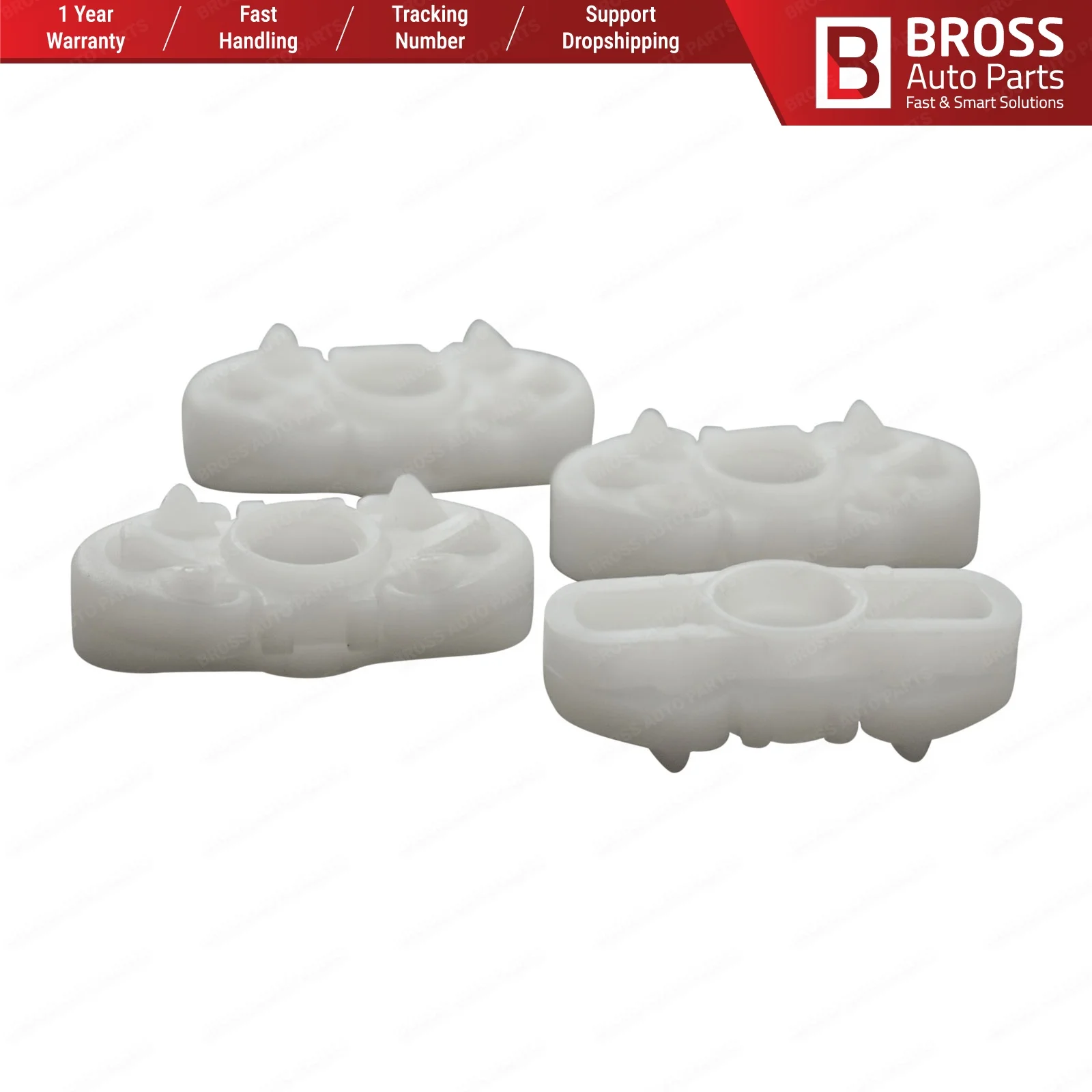 Bross BWR5030 4 шт. дверные оконные направляющие стеклянные трековые зажимы для Ford Transit