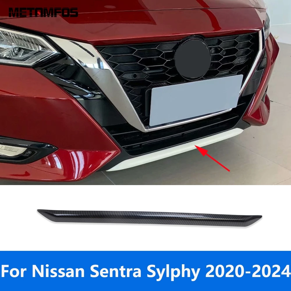 Для Nissan Sentra Sylphy 2020-2023 2024 хромированный передний нижний бампер накладка на губу