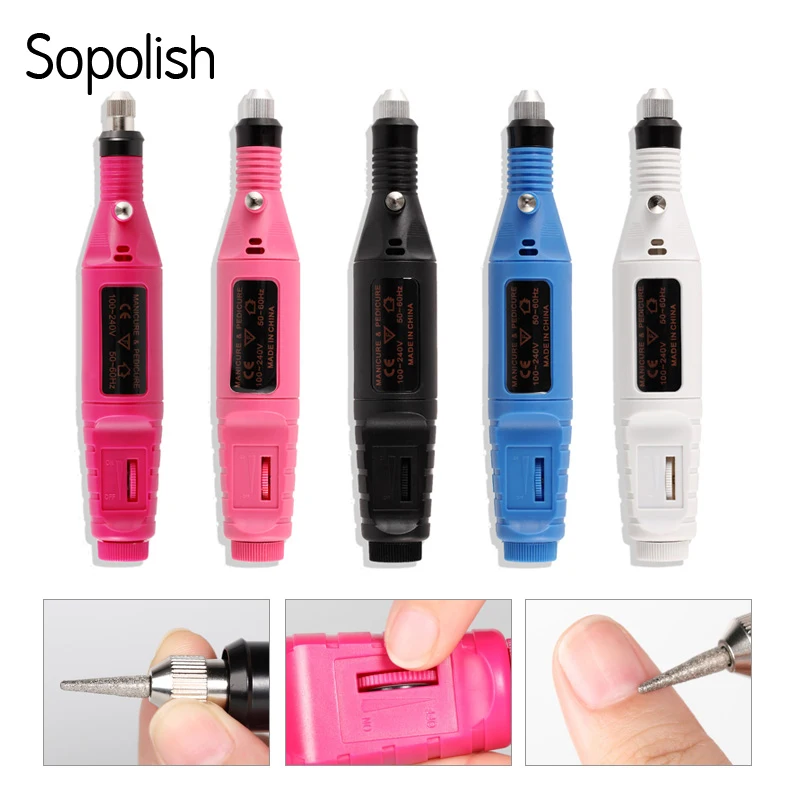 

Электрическая портативная дрель для ногтей ROSALIND, заряжаемая машинка для маникюра, шлифовки, перезаряжаемый набор инструментов для дизайна ...