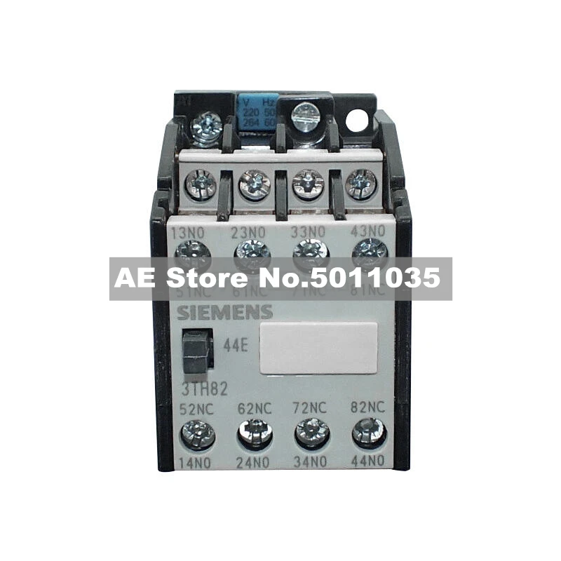 

3TH82440XQ0 Siemens contactor relay AC50HZ, 380V auxiliary contact: 4 normally closed contacts, specification 0,screw connection