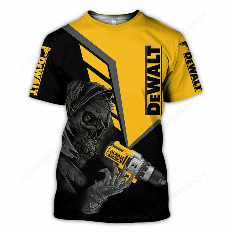 

Футболка Dewalt мужская оверсайз, Повседневная рубашка с рисунком аниме, с круглым вырезом и коротким рукавом, одежда в стиле Харадзюку