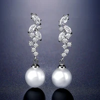 2022 new korean style fashion elegant romantic pearl dangle earrings for women wedding jewelry party accessories gifts