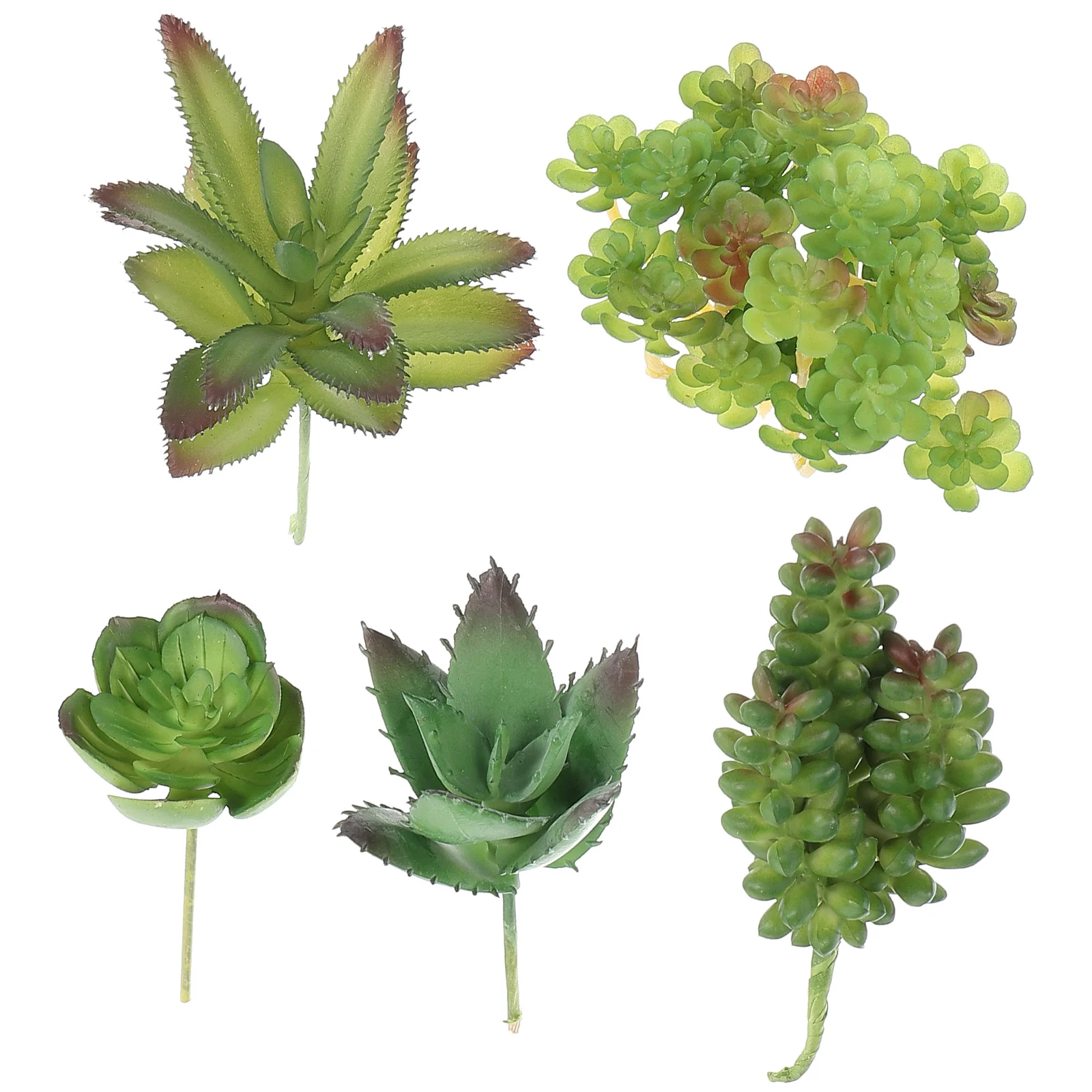 

Table Ornaments Small Artificial Succulents Bulk Unpotted Fake Realistic Plastic