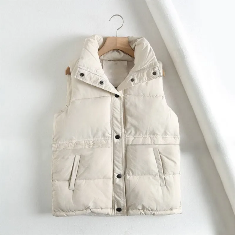 

Y2k жилет куртка 2022 осень зима пуховой хлопковый жилет для женщин Корейский осень зима хлопок хлеб