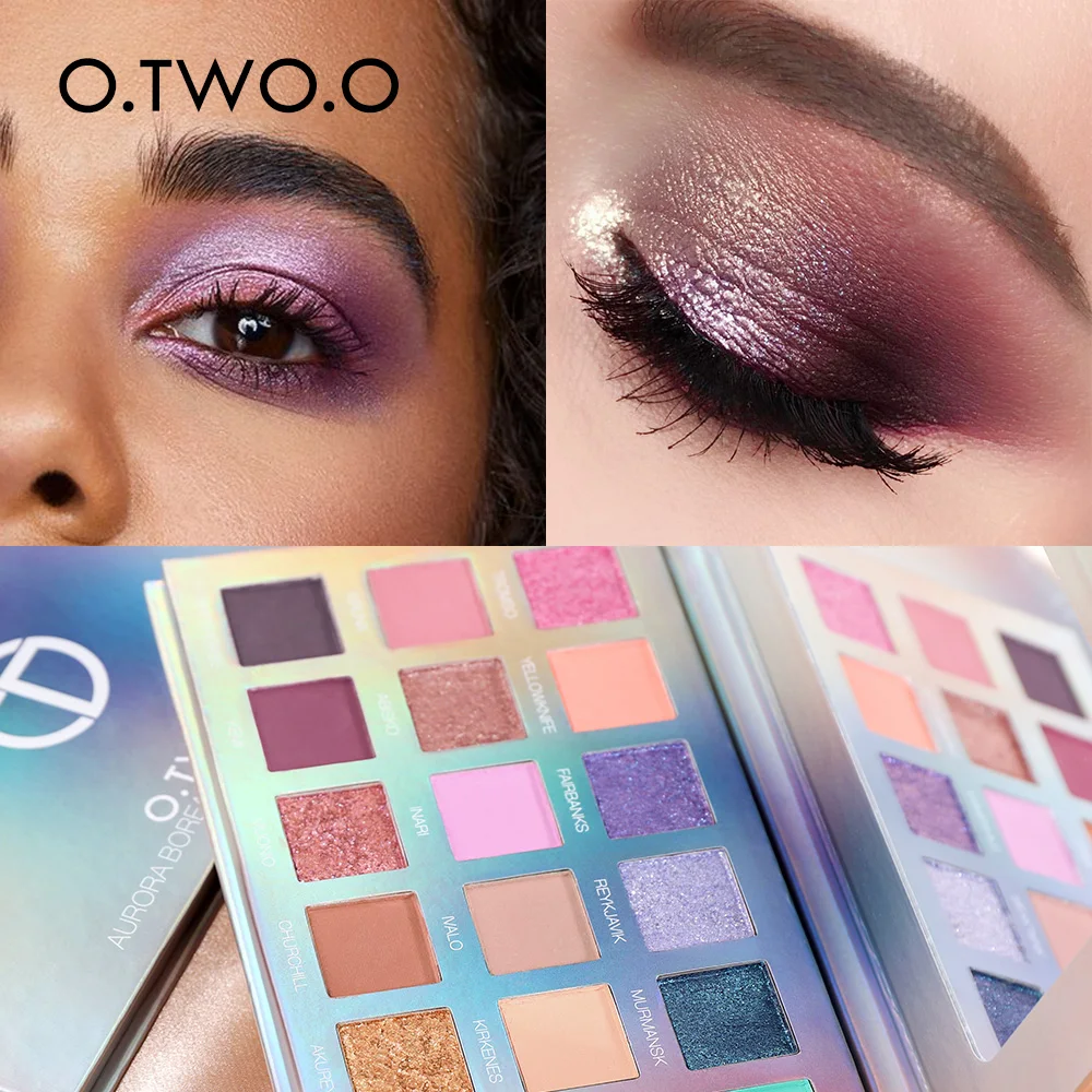 

O.TWO.O Glitter Eyeshadow Pallete Matte Eye Shadow Makeup Palette Shimmer Diamond Eyeshadow Pigment Cosmetics TSLM2