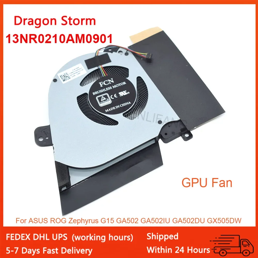 Вентилятор 13NR03V0T02011 13NR0210AM0901 DC5V для ASUS ROG Zephyrus G15 GA502 GA502IU GA502DU кулер процессора
