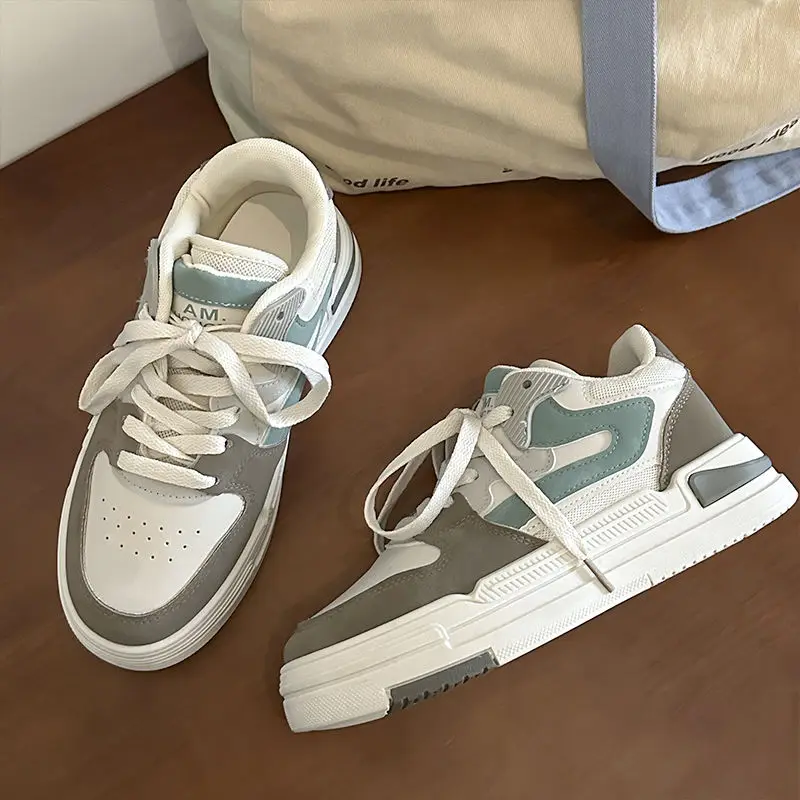 Harajuku Shoes Women Platform Sneakers Casual Flats Tennis Female Sports Vulcanize Black White Korean Footwear Spring