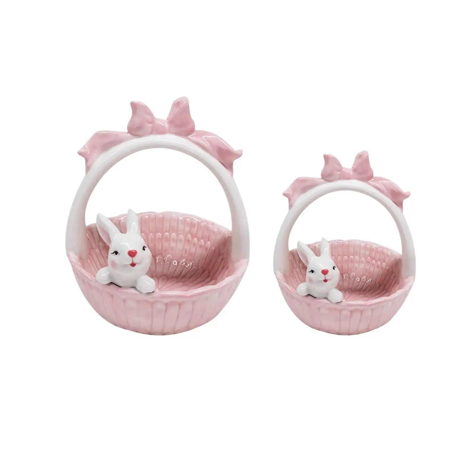 

Керамическая Пасхальная корзина в виде кролика, фарфоровые миски в форме кролика, салатная посуда, праздничный подарок