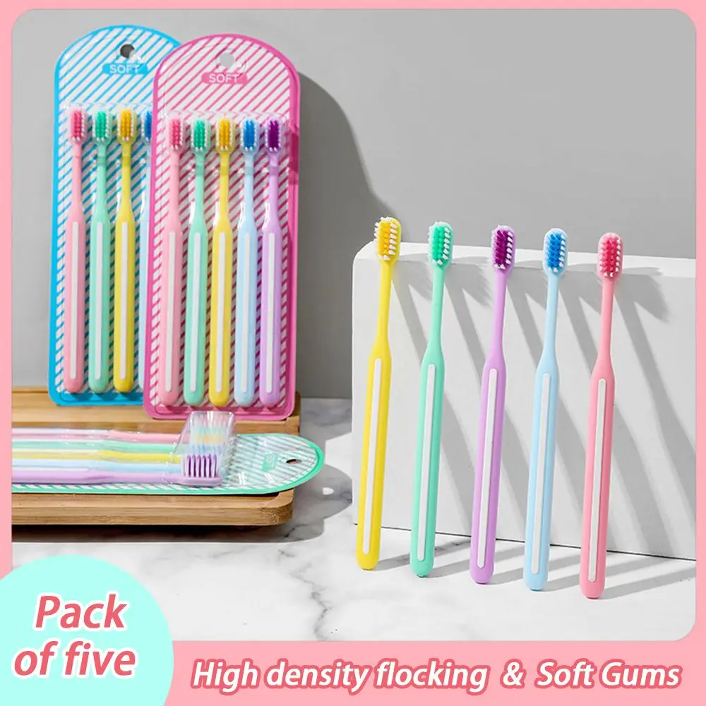 

new Family Pack Daily Use Oral Hygiene Soft Bristle Toothbrush Gum Care Oral Cleaning Toothbrush