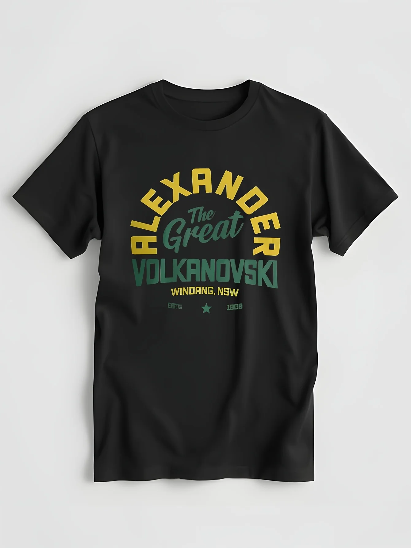 The Great Volkanovski T Shirt Men Cotton Funny T-Shirts Crew Neck Alexander Combat Tee Short Sleeve Clothes