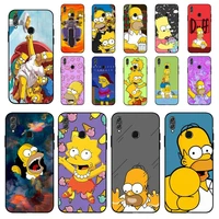 disney the simpsons phone case for huawei honor 10 i 8x c 5a 20 9 10 30 lite pro voew 10 20 v30