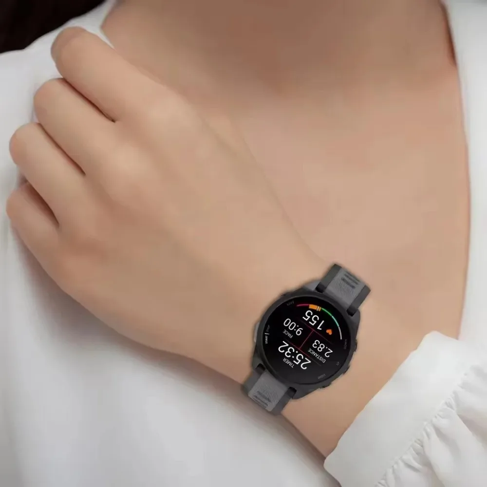 Фото Мягкий силиконовый ремешок 18/20/22 мм для Huawei Watch GT6-5-4 41 мм, GT6 Pro 46 мм, Garmin Venu 3S, дышащий браслет для Xiaomi Watch S5 №5