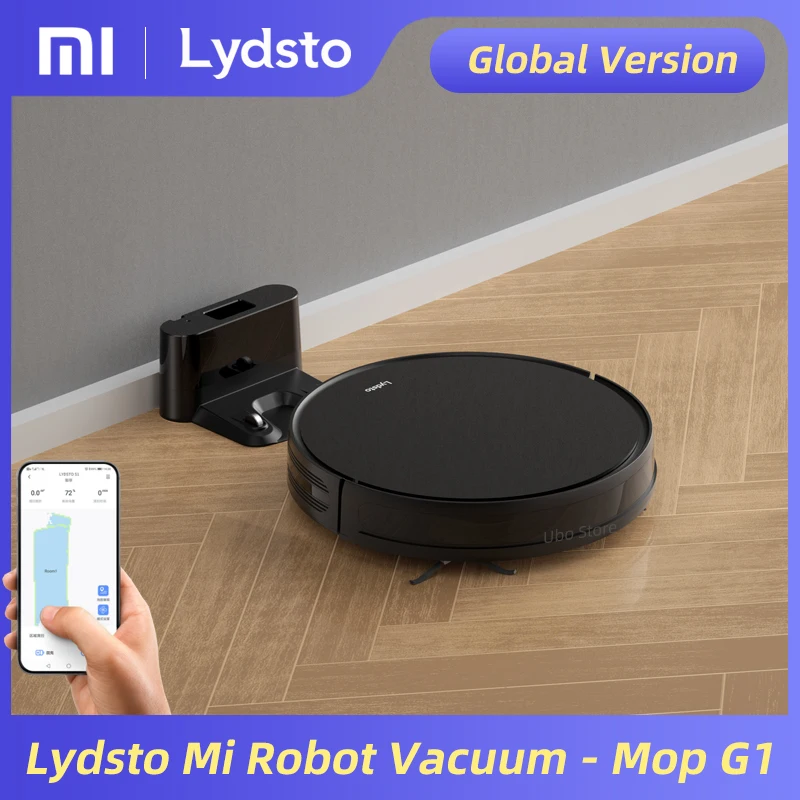 

Global Version Lydsto Mi Robot Vacuum Cleaner Sweep and Wet Mopping Floors G1 Smart Home Cleaning Appliance from Xiaomi Youpin