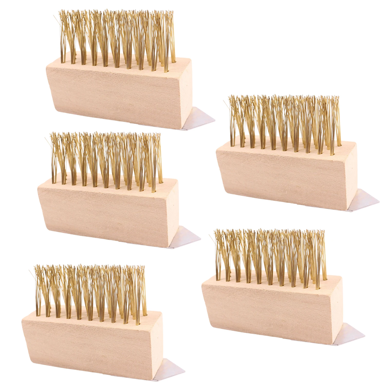 

5pcs Patio For Cracks Driveway Portable Moss Hardwood Compact Weed Brush Head Fine Workmanship With Wire Bristles Paving