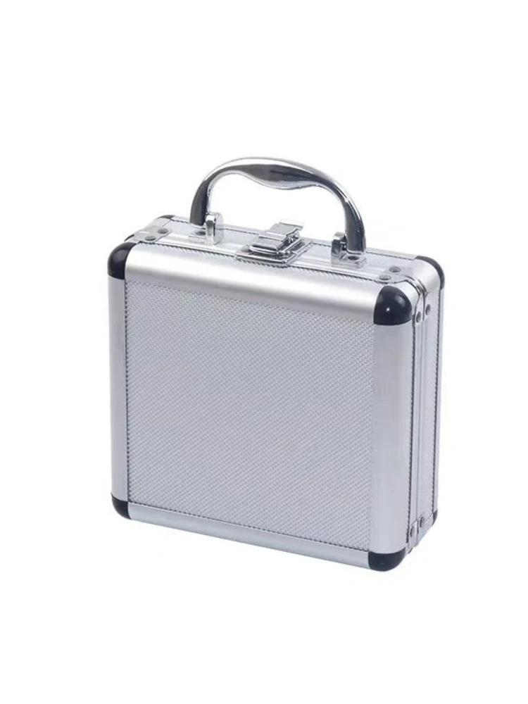 aluminum alloy tool box portable extra small lock box multi function mobile phone box storage box safe portable new toolbox free global shipping