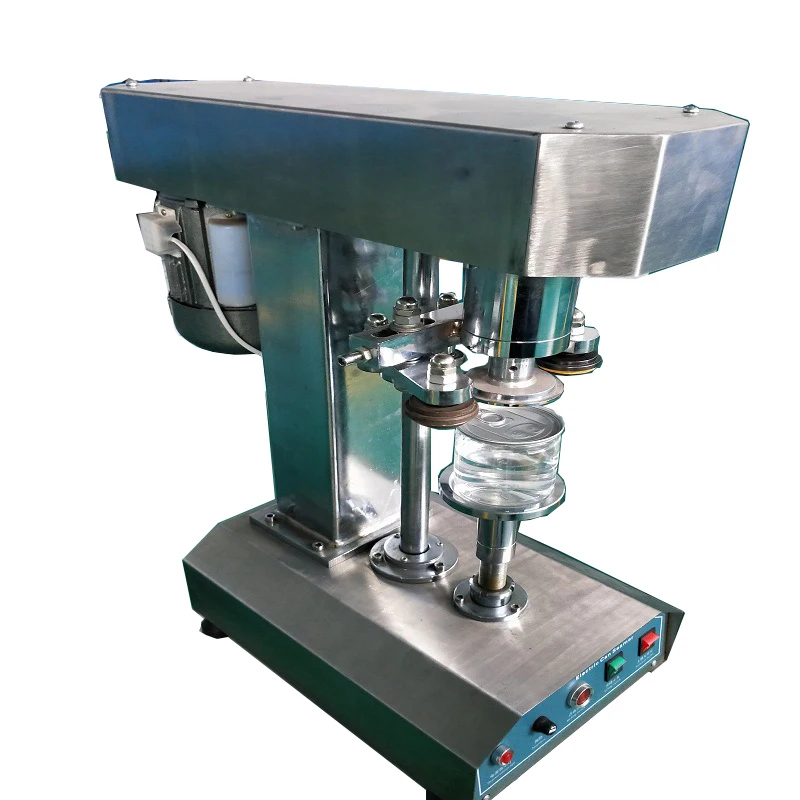 

Hot Sale Small Scale Jar Cans Plastic Round Bottle Capping Sealing Machine