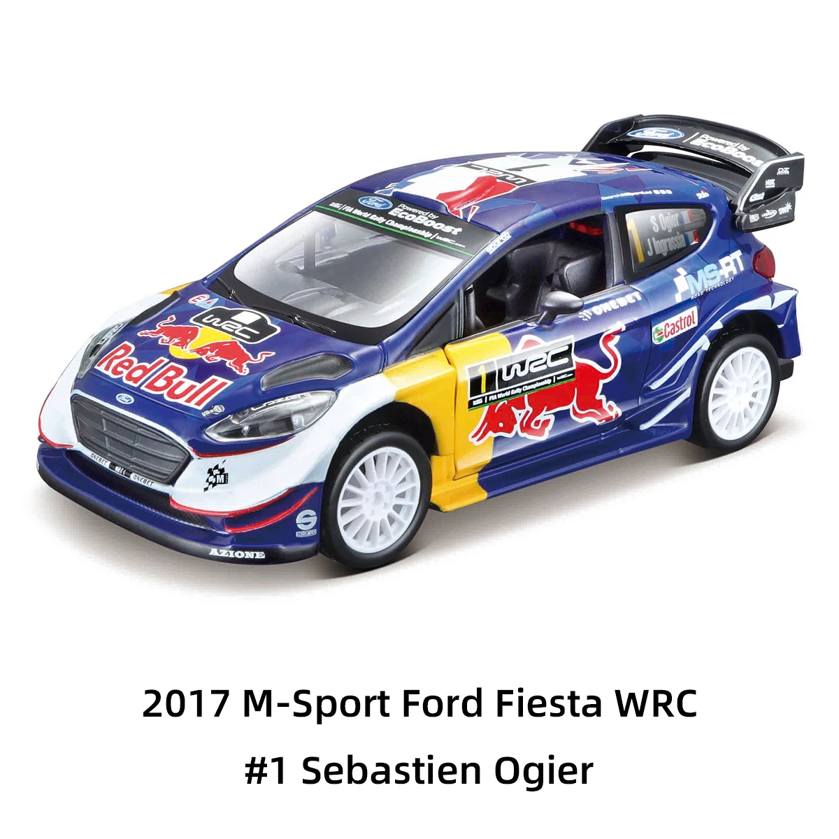 Bburago 1:32 2017 M-Sport Ford Fiesta WRC Static Die Cast Vehicles Collectible Model Car Toys