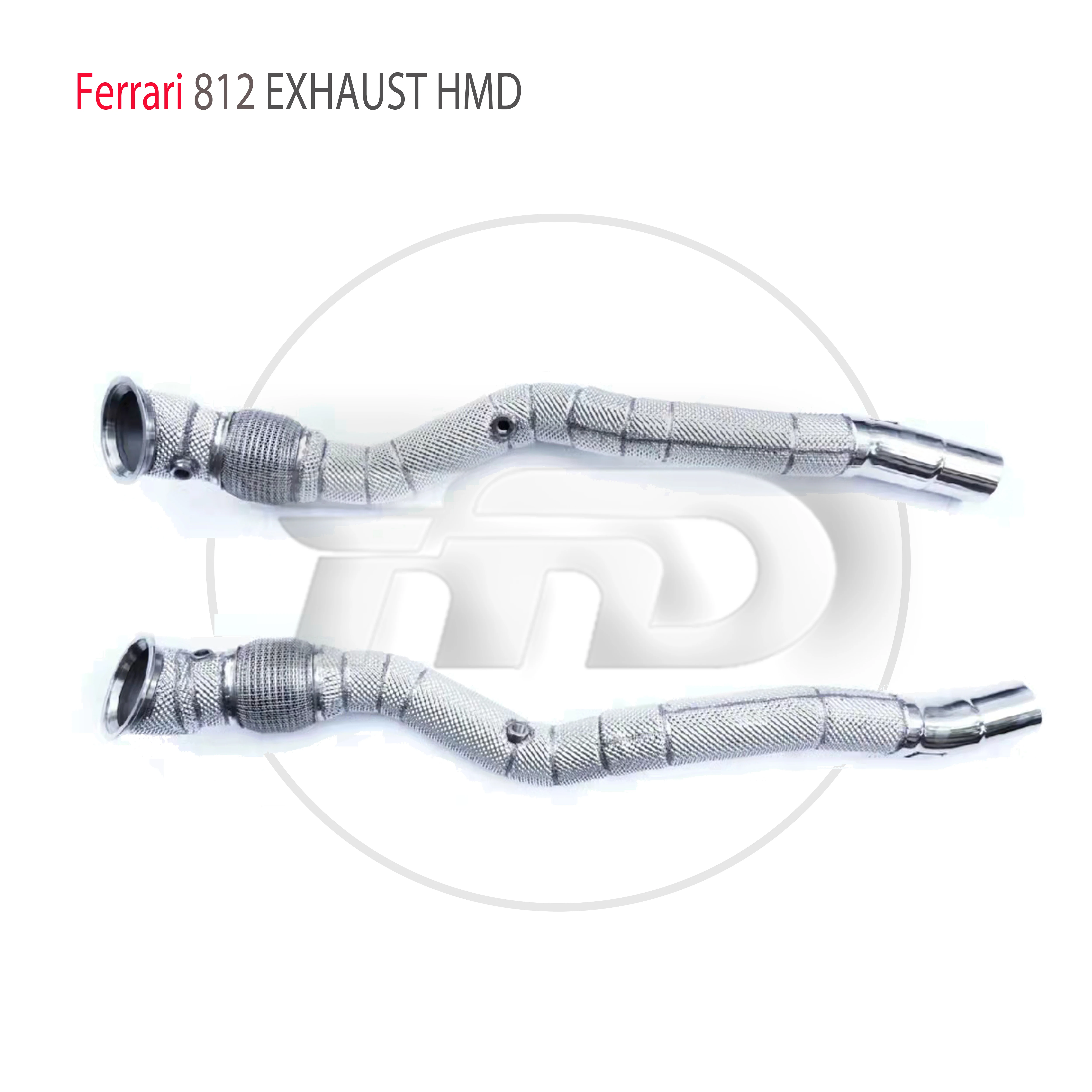 

HMD Stainless Steel Exhaust System High Flow Performance Downpipe for Ferrari 812 Car Accessories