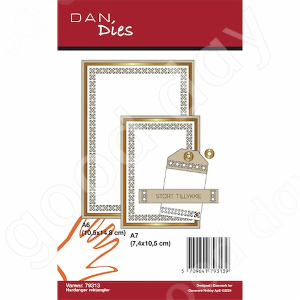 Прямоугольная круглая рамка металлические пресс-формы Скрапбукинг календарь